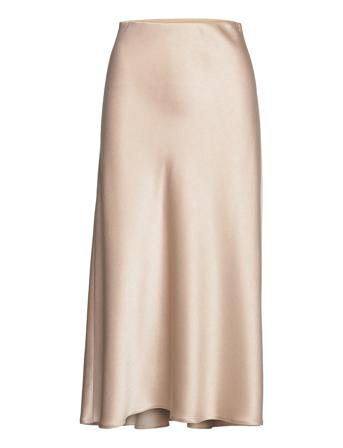 Joyce 85 Skirt Knælang Nederdel Beige Andiata