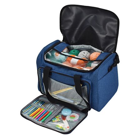 Yarn Storage Bag Organizer for Crocheting Knitting Organization. Portable Yarn Holder Tote for Travel