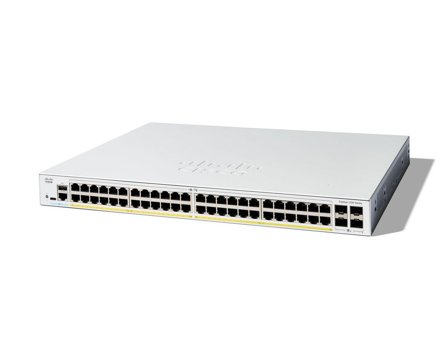 Cisco Catalyst 1200-48P-4X - switch - 48 porter - smart - rackmonterbar