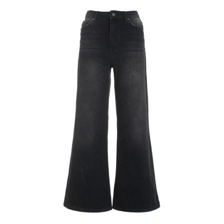 Fracomina, Wide Jeans Zwart, Dames, Maat:W25