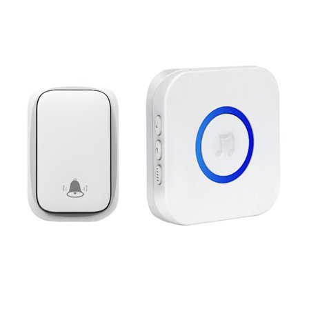 Trådlös dörrklocka Vattentät elektronisk klockspelssats med batteri, 3