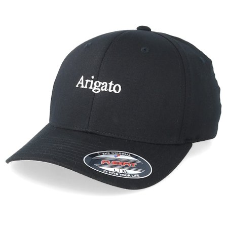 Iconic - Schwarz flexfit Cap - Arigato Black Flexfit @ Hatstore
