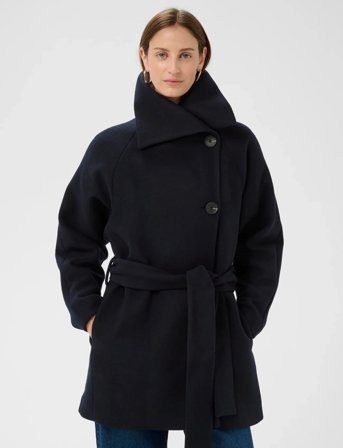 InWear Yunahiw Collar Coat - Black - 38