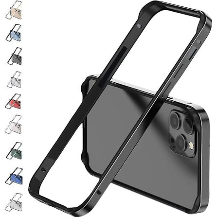 Aluminiumramme Metal Bumper Frame Case Kompatibel Iphone 14 Pro Max/14 Pro/14 Plus Med Forhøjet Kantbeskyttelse