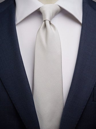 John Henric Men's Silberne Krawatte Size 6,5
