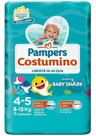 Pampers il Costumino Taglia 4-5 (8-15 kg) 11 Pezzi