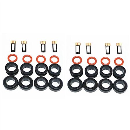 8X Injektor Reparationssats Bränsle Packning O-Ring Tätningar Filter för Legacy GT 195500-3910 16611-AA510