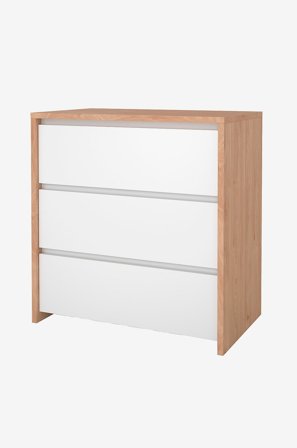 Tvilum - Byrå Next 3 lådor - Brun - Garderober - Från Homeroom