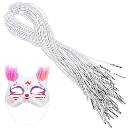 50 kpl Hat Elastic Ropes Vaatteiden joustavat kiinnitysnarut DIY Mask Elastic Ropes