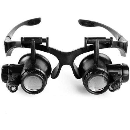 Hovedbåndsforstørrelsesglas, 10X 15X 20X 25X Kikkertforstørrelsesglas, Spe