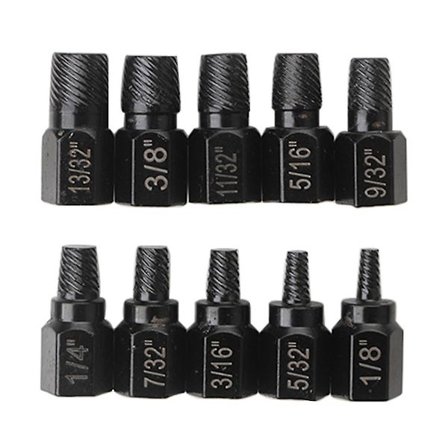10x Bolt Extractor Set Stripped Damaged Bolt Nut Removal Extractor Socket