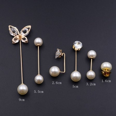 Anti-lys brosjesett med knappstifter SETT 5 SETT 5