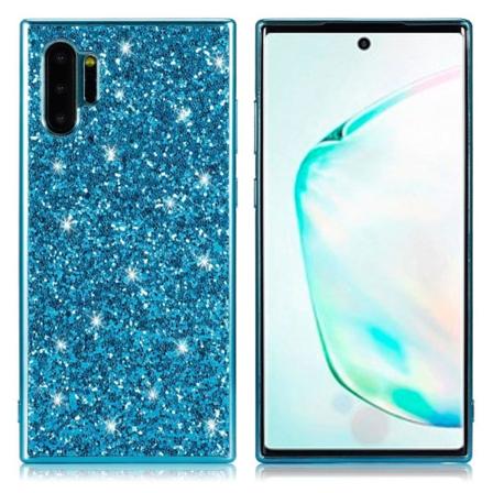 Glitter Samsung Galaxy Note 10 Pro cover - Blå Blue