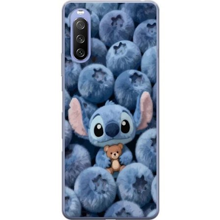 Kompatibel Mobilcover til Sony Xperia 10 III Lady Gaga minimalistisk plakat med guitar og monokrom design