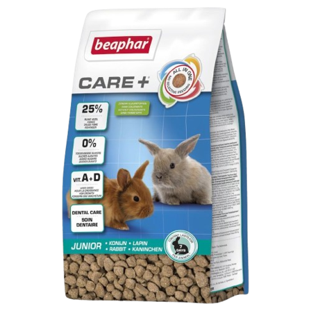 Beaphar - CARE+ Junior Kanin 1,5kg - Smådyr - Fôr & høy til smådyr - Pellets - ZOO.no