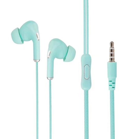 Candyfärgade Macaron Trådbundna Hörlurar In-Ear 3,5 mm Gränssnitt Universella Hörlurar
