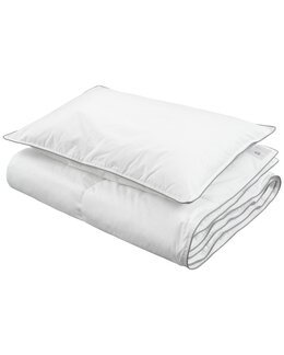 2-dels set Lyxfiber kudde + täcke spjälsäng Vit - Borganäs of Sweden