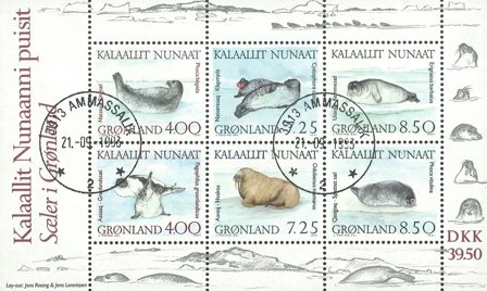 Grønland 1991 - AFA 217 - Miniark - Stemplet