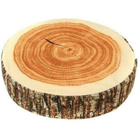 2 stk. Kreativt Naturligt Trædesign Træstamme Log Pude Blød Stol Pude Puder Gave Hjem Sofa
