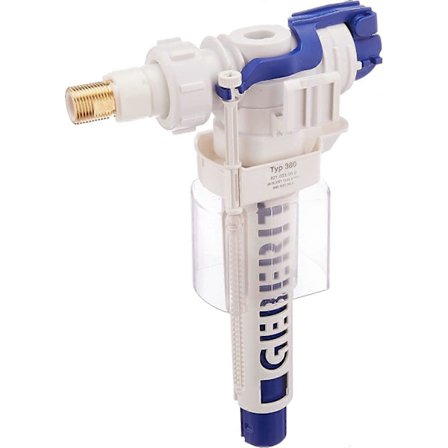 Toiletventil, Geberit, Hvid/Blå