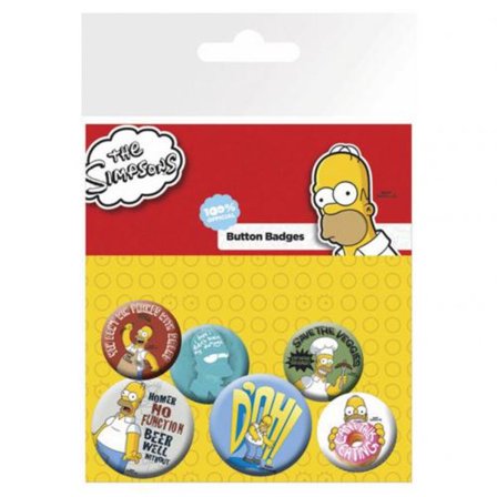 Simpsons Knappar Homer 6-pack
