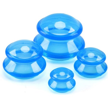 Cellulitkoppar - Koppningsset med 4 - Koppningskoppar - Hela kroppen - Cellulitmassageapparat