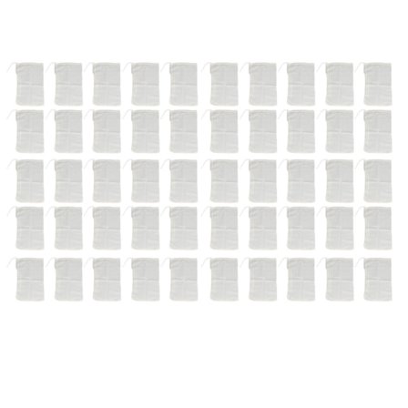 50 kpl 20x30 cm puuvillaiset vetoketjullisilla pussukat Uusiokäyttöinen musliinipussi Maustepussi Kotitalouspussi