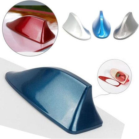 *Universal Bilantenne Hajfinneantenne til Bil SUV Lastbil Varebil Mod*rød