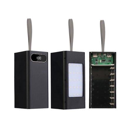 Stor Kapacitet Powerbank Etui Hurtig Opladning Powerbank Etui Beskyttende Skaller Powerbank Beskytter Plastikbokse Holder