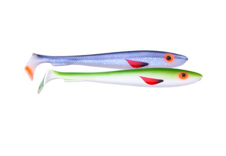 Svartzonker McRubber 29cm 'The Pelagic' 2-pack UV Coward & UV Olive White