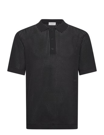 Lindbergh | Crochet Knitted S/S Polo | XXL