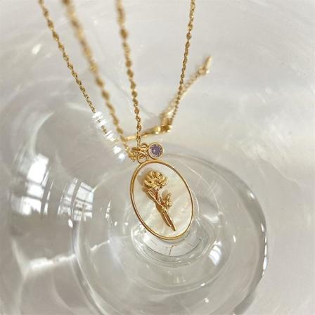 Kaulakoru Kuukausi Kukka Naula Vintage Choker Tyttöjen Muoti Korut Ac3016 June Rose