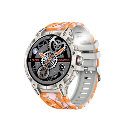 Multifunktionelt smartwatch med sundhedsovervågning og Bluetooth-opkald