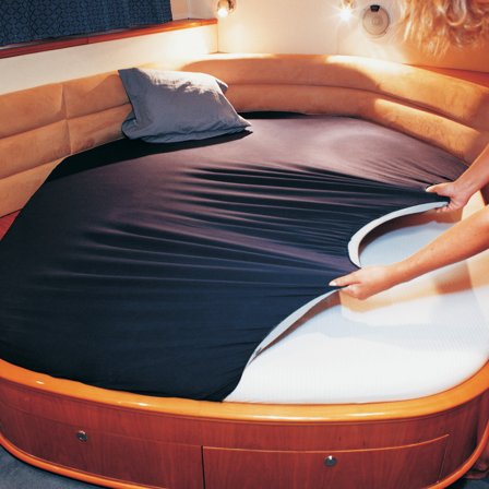 Prześcieradło z gumką / prześcieradło Marine Business Elastic Model D, 150 x 90 x 190 cm, niebieski - Jachtowa