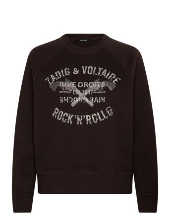 Zadig & Voltaire Upper Pmo Blason Rdrg Strass - Brown - XS