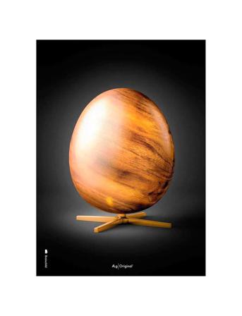 The Egg Black Home Decoration Posters & Frames Posters Illustrations Monivärinen/Kuvioitu Brainchild