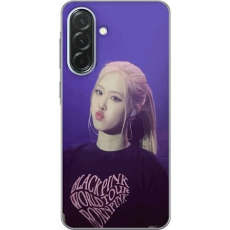 Kompatibel Mobilcover til Samsung Galaxy A36 Blackpink Rosé koncertportræt kpop idol med scenebelysning moderne musik og fanmotiver i lilla toner