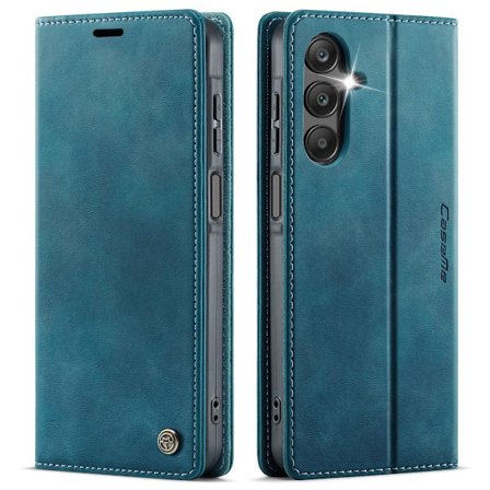 (För Samsung A34) Tunn plånboksfodral för mobil med RFID-skydd och ställning