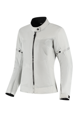 Rusty Stitches Jodi MC-Jacka Dam Ljusgrå S