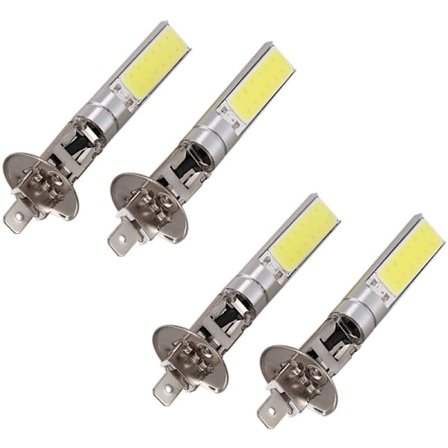 4X H1 Vit 6000K 7.5W COB LED SMD DRL Dimljus Styrningshjul Strålkastare Glödlampa