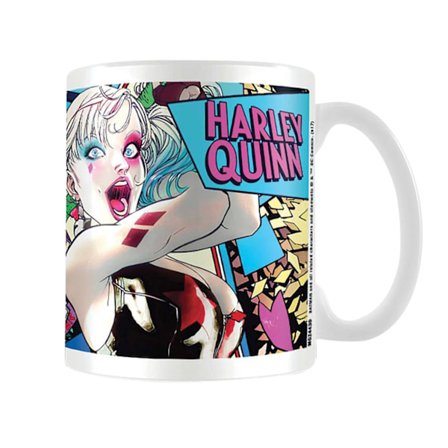 Batman Neon Harley Quinn Mug En Storlek Flerfärgad