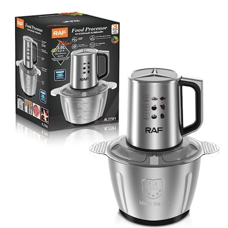 Multifunktionell hushållsassistent 1000W 3.0L Kapacitet Mixer Kvarn SUS 304 Matberedare