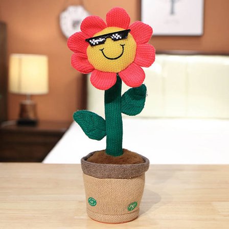 Dansande kaktus som upprepar vad du säger, sjungande kaktus inspelningsleksaker