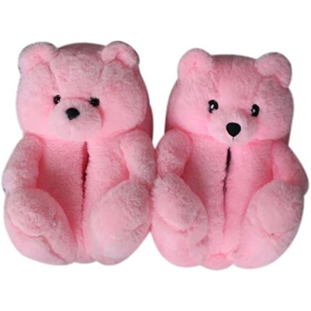 Naisten pehmeät karhutöppöset kotiin sisätiloihin pehmeät liukumattomat söpöt