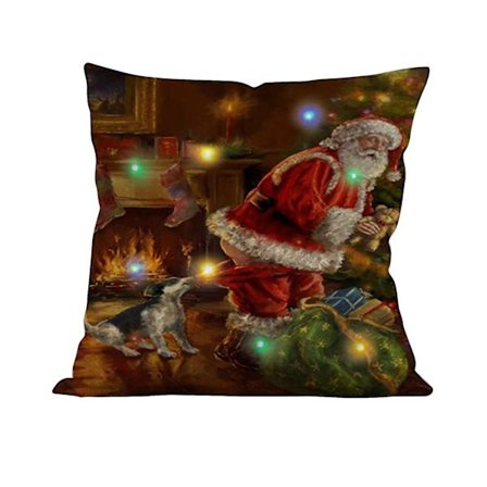 Julbelysning LED Kuddfodral Heminredning Kuddfodral Soffa Blinkande