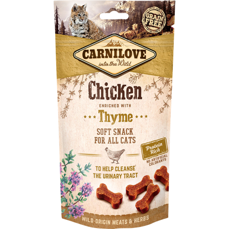 Carnilove - Katt Semi Moist Snack Kylling & Timian 50 g - Katt - Kattegodteri & kattegress - ZOO.no