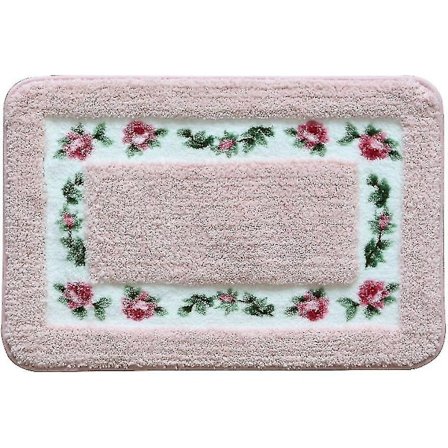 Kaunis ruusun kukka -alueen matot Superpehmeät kylpyhuoneen matot Kylpymatto Suihkumatto Ovi matto Keittiömatto Matot (15,7 x 23,6 tuumaa)