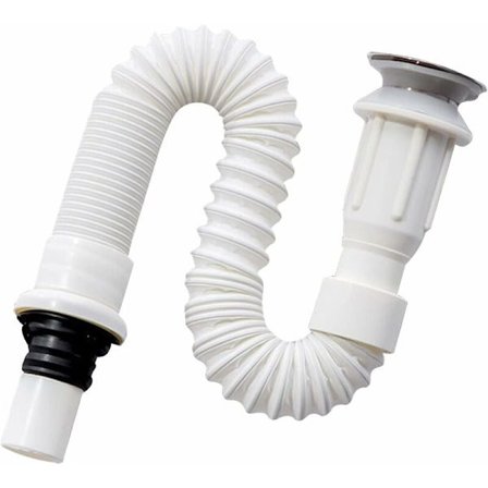 Pladsbesparende fleksibel afløbsslange til vask, udtrækkelig 40-80 cm