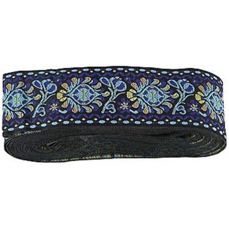 Vinta Broderet Bånd Fl Vævet Fa Tape Til Udsmykning Håndværk Diy Tøj Tilbehør