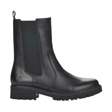 Remonte, Casual Leather Booties Zwart, Dames, Maat:37 EU
